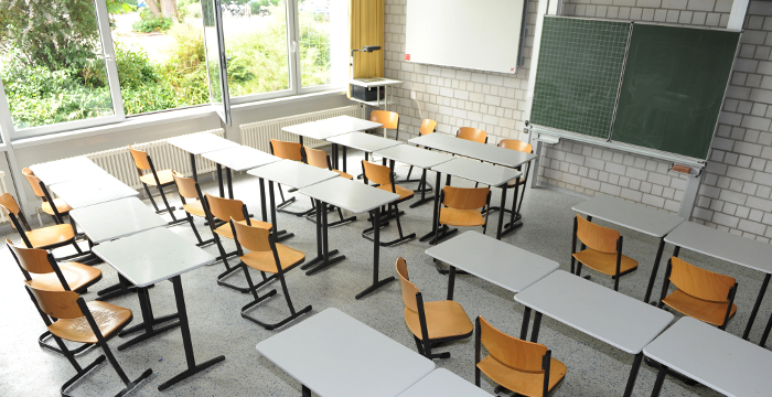 ein leeres Klassenzimmer